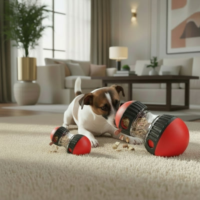 Slow feeder puzzle toy for dogs – mental stimulation ball
